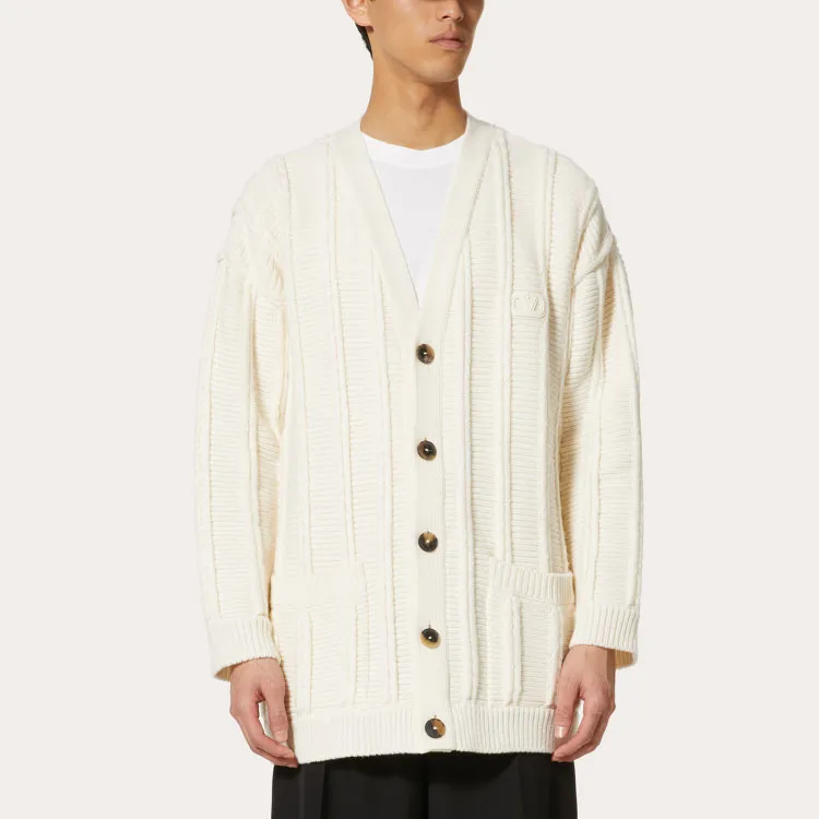 Valentino V Neck Long Sleeved Cardigan-2