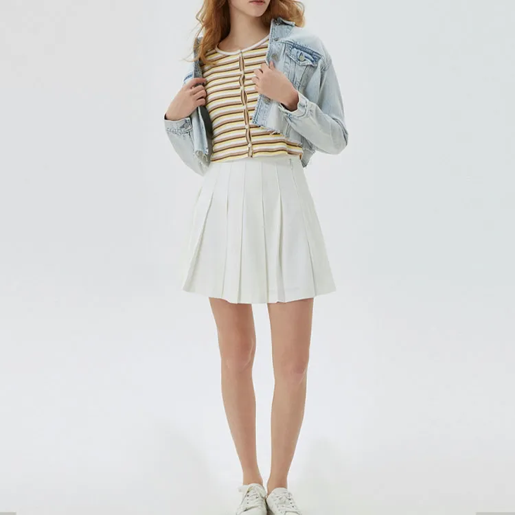 GAP T Shirt Women's Yellow Stripes-1