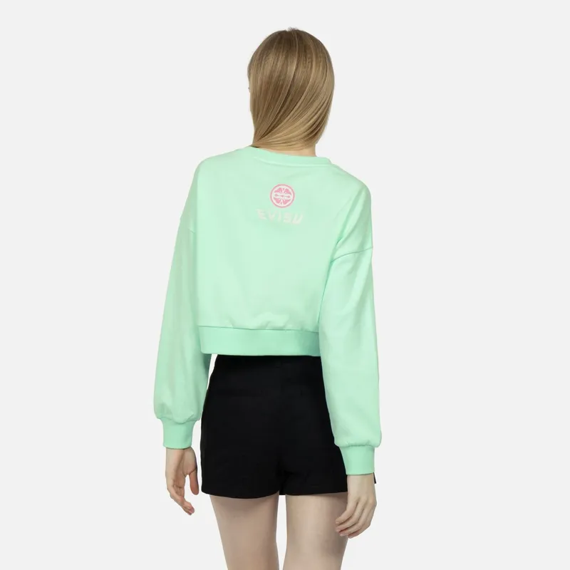 EVISU Sweatshirts Women's Apple Green-2