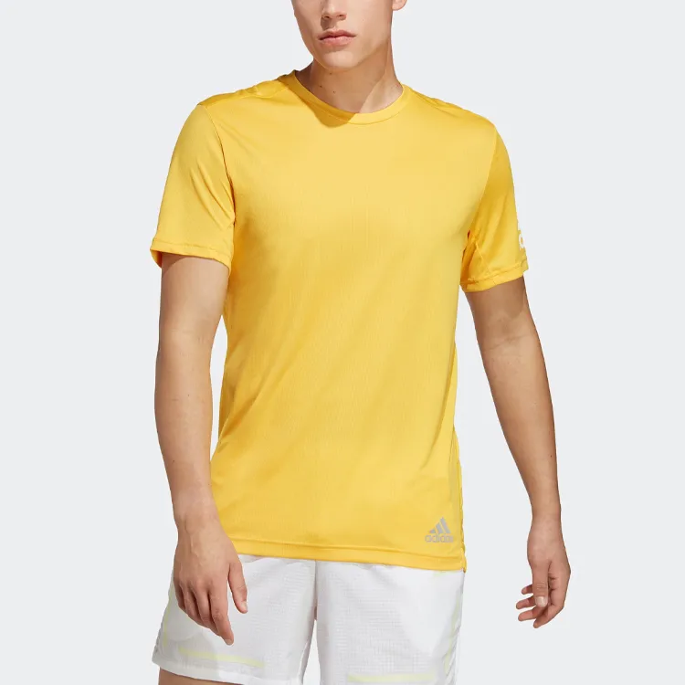 Adidas T Shirts Men Sunlight Yellow-1