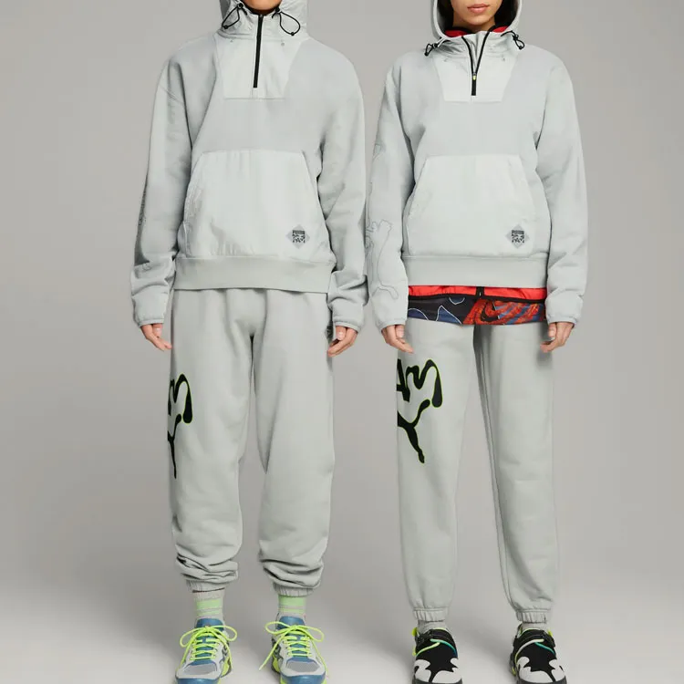 PUMA X P.A.M. Co-branded Version Knitted Sweatpants Unisex Gray-2