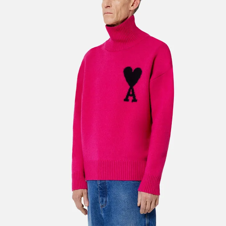 Ami Paris Ami De Coeur Roll neck Jumper-2