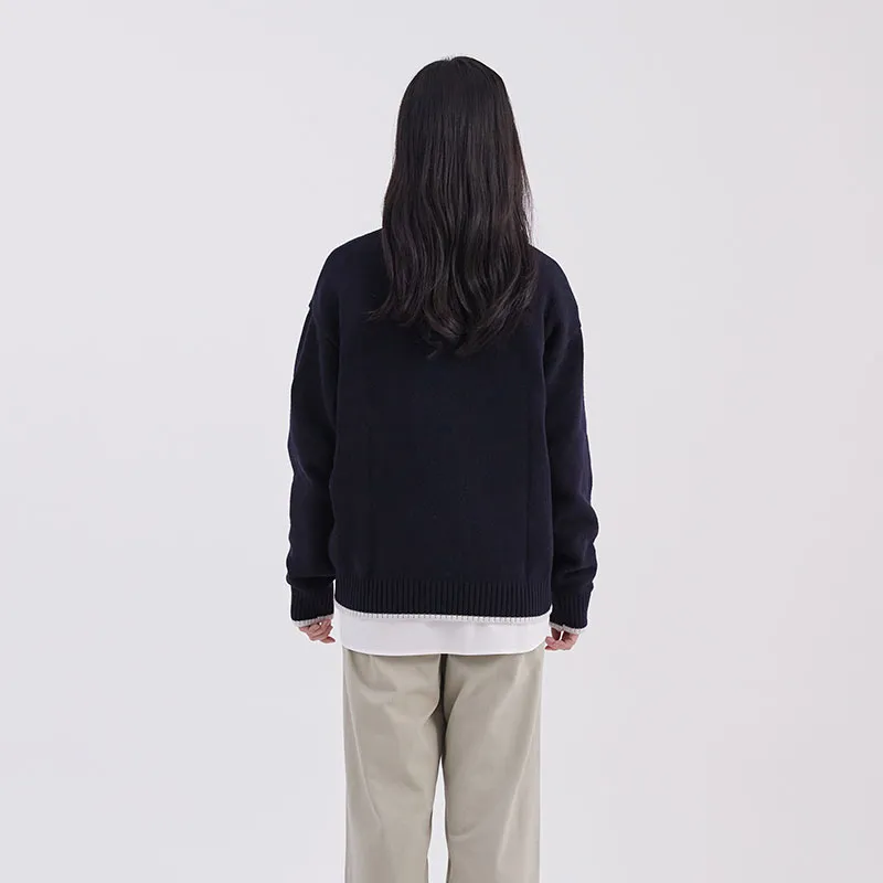 COVERNAT Sweater Unisex Marine Blue-3