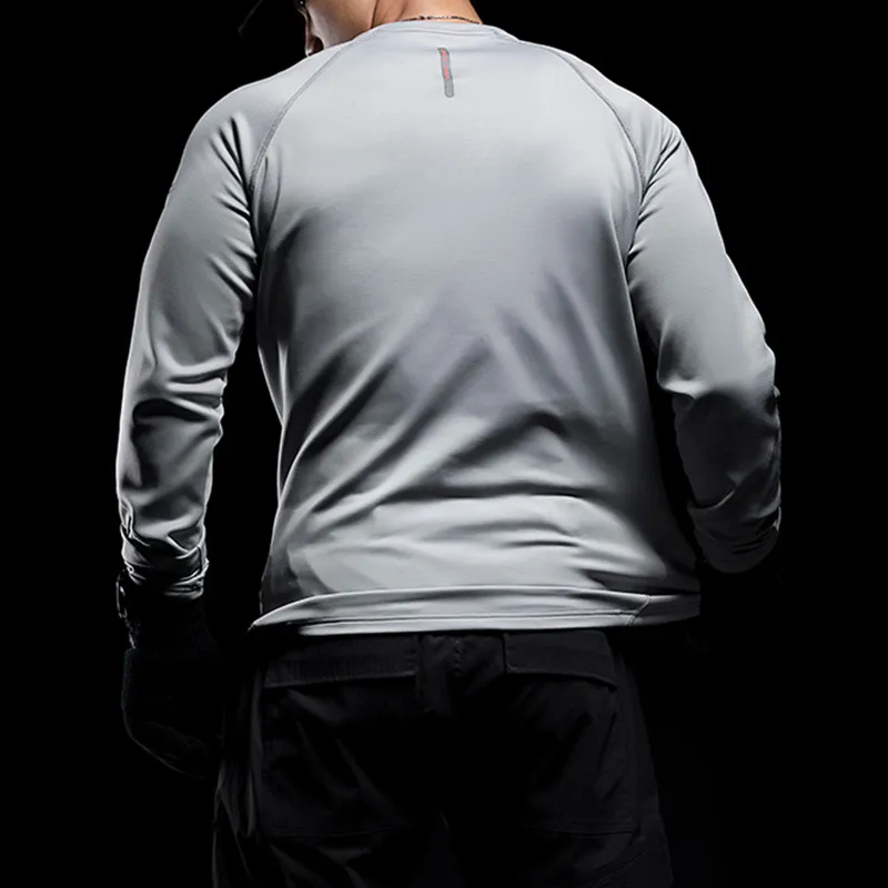 Monster Guardians Long Sleeved T Shirt Men's Cool Mountain Gray-2