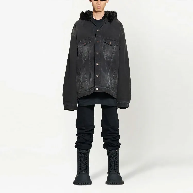 Balenciaga SS23 Jackets & Coats Loose Fit Men's Black-1
