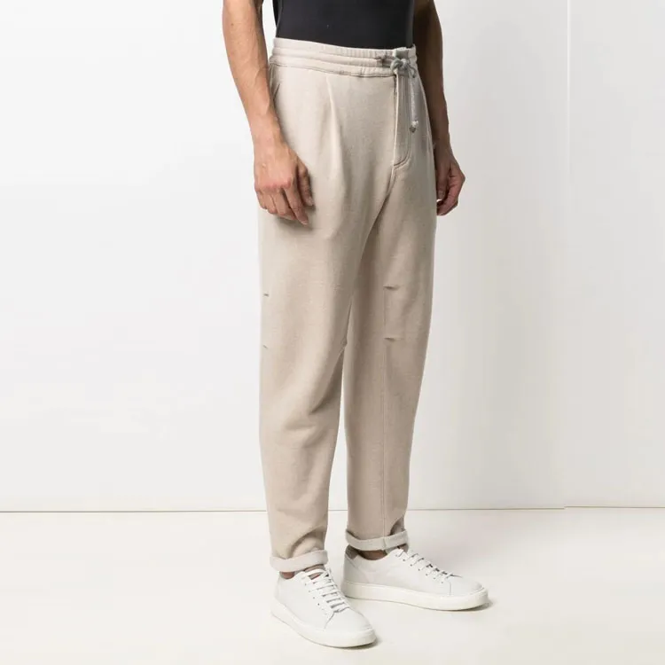 Brunello Cucinelli SS23 Knitted Sweatpants Men's Khaki-3