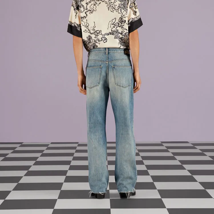 GUCCI Baggy Stonewashed Denim Pant-2
