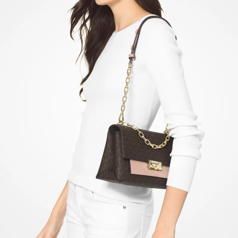 MICHAEL KORS Artificial Leather Crossbody Bag Shoulder Bag Women's Brown/Soft Pink-3