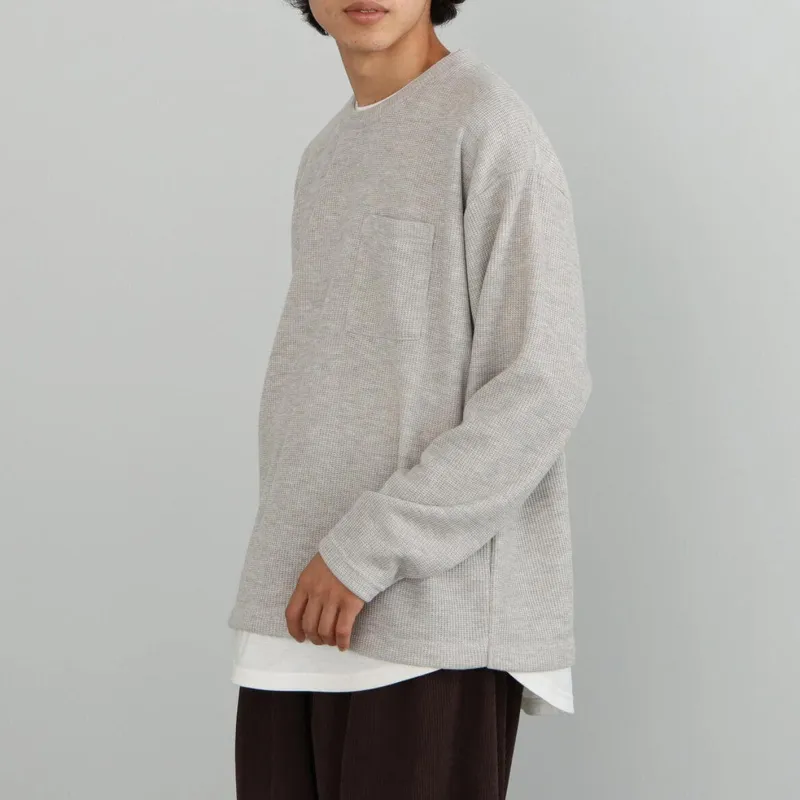 Beams T Shirts Men Gray-7