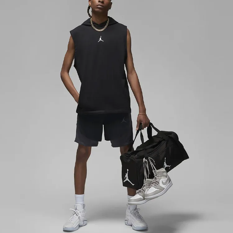 Jordan Dri-FIT Sport Men's Knitted Sleeveless Hoodie Black-4