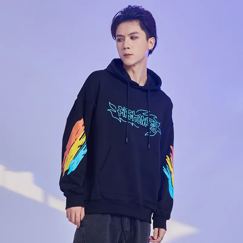 FireMonkey Hooded Loose Fit Sweatshirt Unisex-10