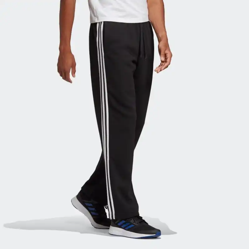 Adidas Essentials Fleece Open Hem 3 Stripes Pants-3
