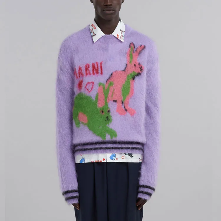 MARNI CNY SS23 Knitwear Men Purple-1