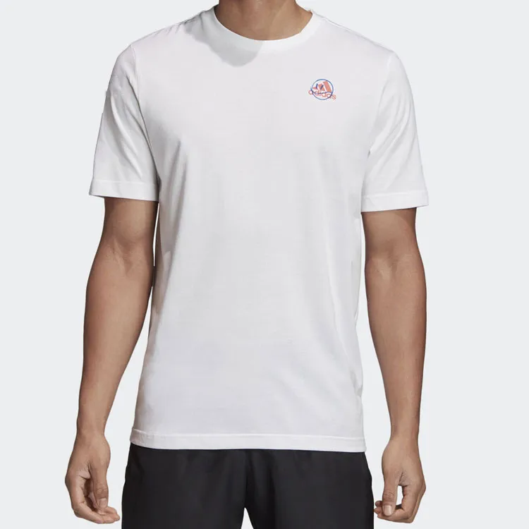 Adidas T Shirts Men White-3