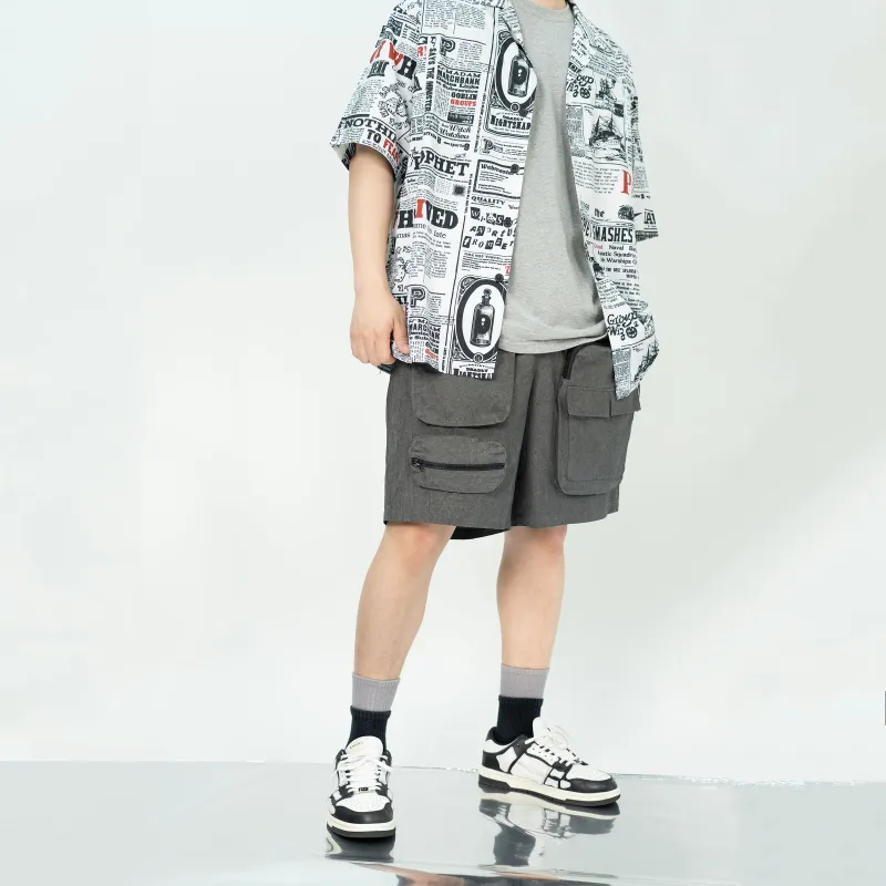 THEWIZBRAND Loose Fit Shorts Unisex Heather Gray-7