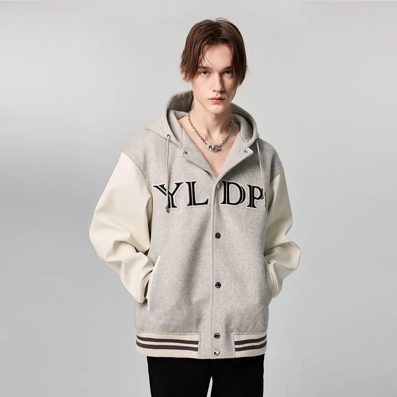 YLDP Baseball Jerseys Unisex Light Gray-4