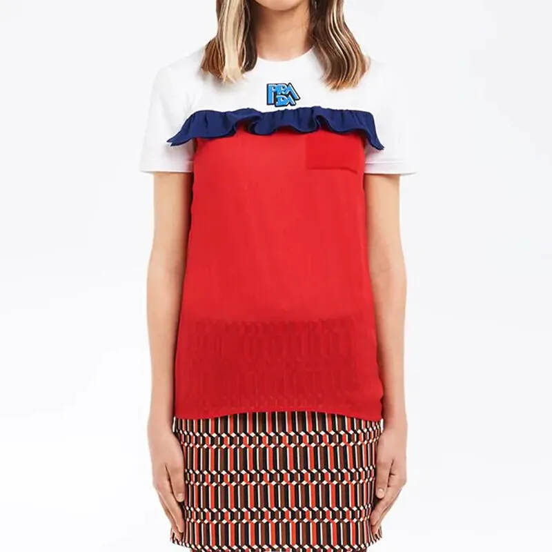 PRADA Regular T-Shirt Women's Red-1