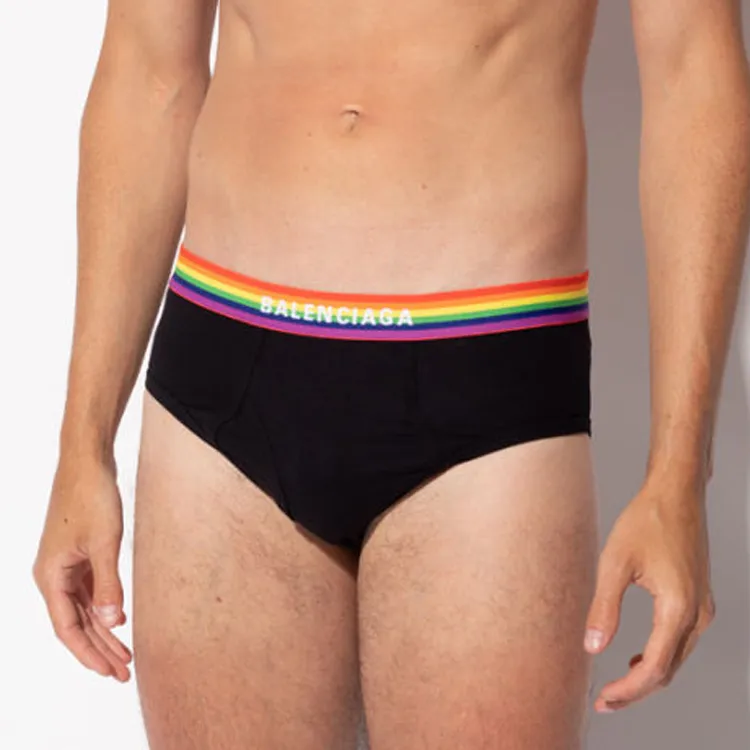 Balenciaga Underpants Slim Fit Men's 1 Pack Black-1