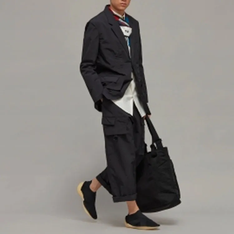Y 3 Cr Nyl Crease effect Single breasted Blazer-6