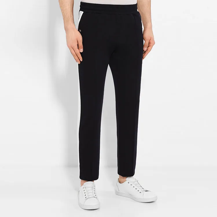 Zzegna Knitted Sweatpants Men Navy Blue-2