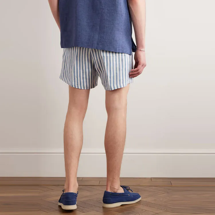 Loro Piana Casual Shorts Men Blue-2