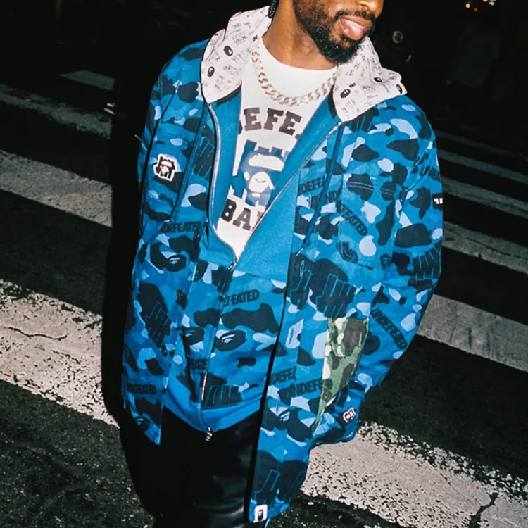 A BATHING APE X UNDEFEATED Color Camo Flannel Jacket-3