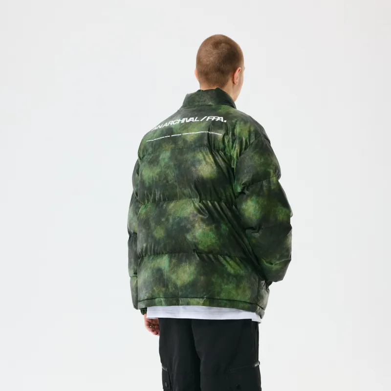FPA Camouflage Letters Stand Collar Loose Fit Thickened Puffer Jacket Unisex-8