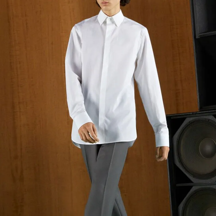 GUCCI Double G Embroidered Shirt-2