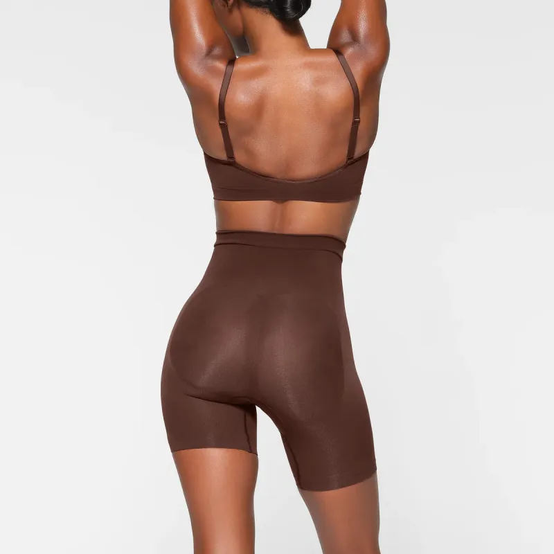 SKIMS SEAMLESS SCULPT MID THIGH SHORT Underpants Women's COCOA/Cocoa-2