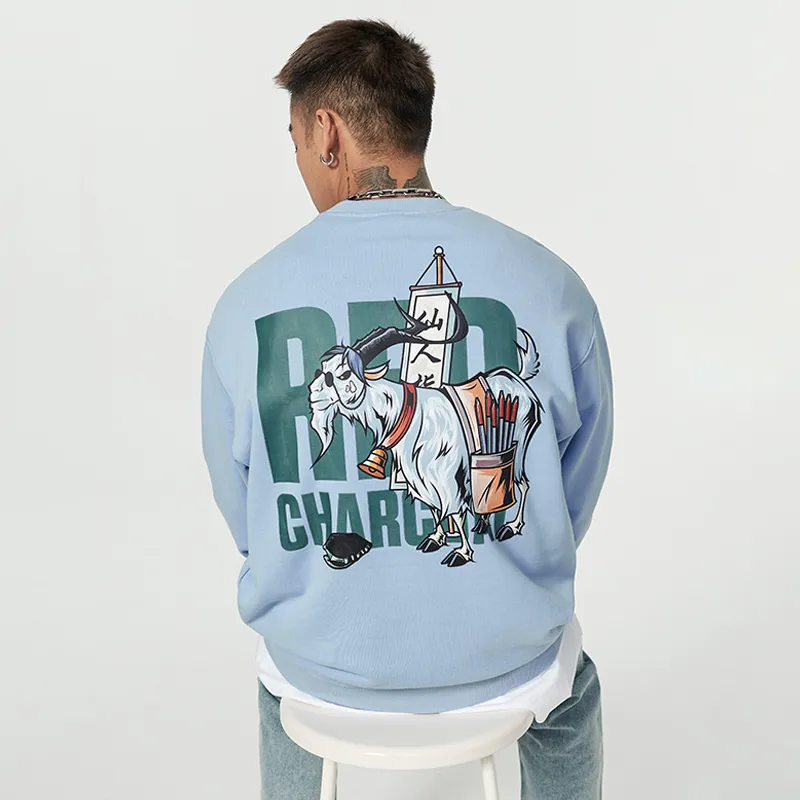 REDCHARCOAL x Sunny Sweatshirt Unisex Light Blue-3