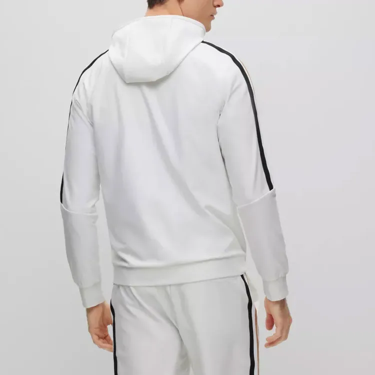 HUGO BOSS Logo-print Hooded Jacket-3