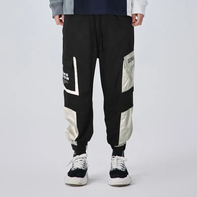 Guuka Knitted Sports Pants Men's Black-2