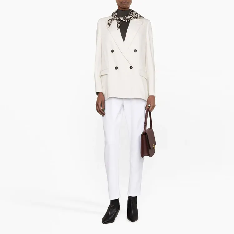 Brunello Cucinelli Scarf Detailed Tailored Blazer-1