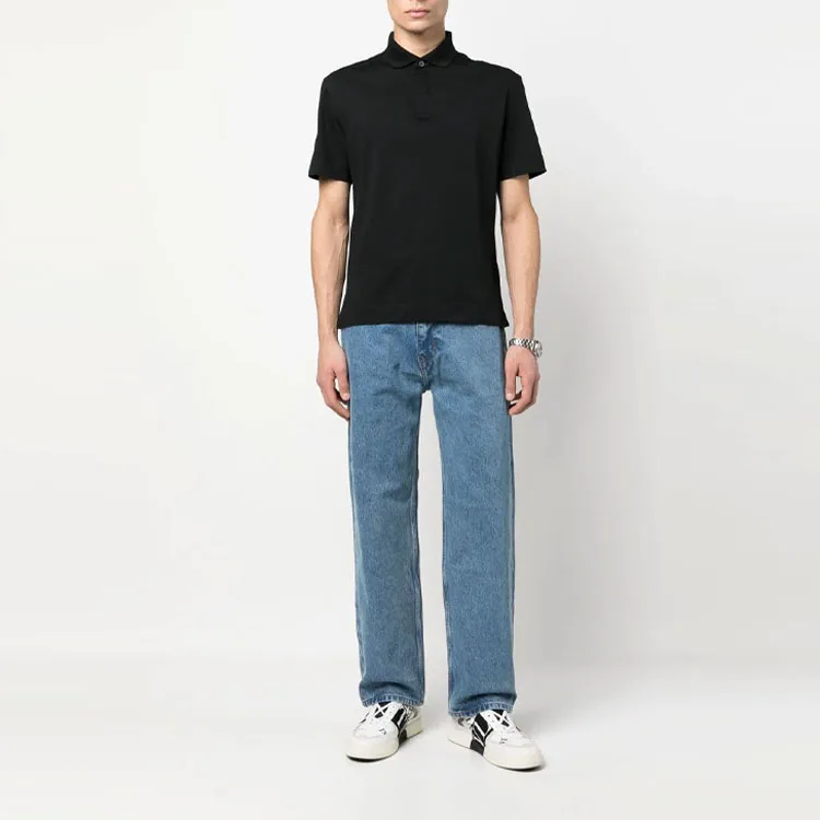 Zzegna SS23 Polo Shirt Men's Black-1