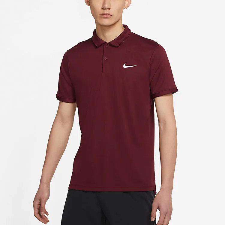 Nike Polo Shirts Men Burgundy-3
