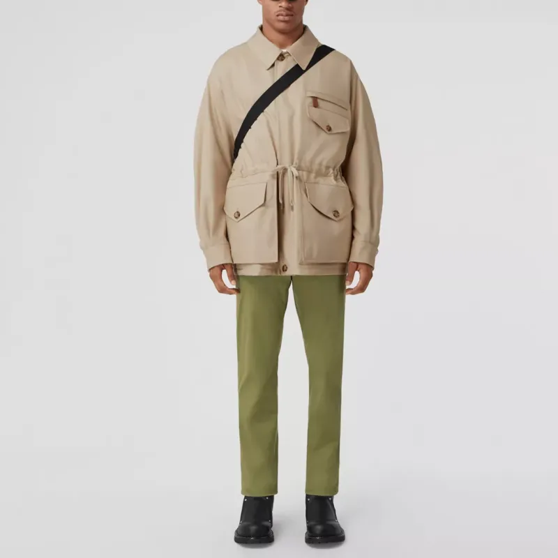 Burberry FW22 Casual Pants Men's Green-1
