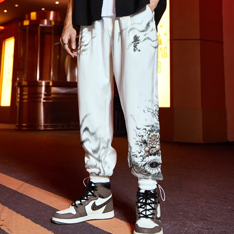 SANSYAS Casual Pants Unisex White-6