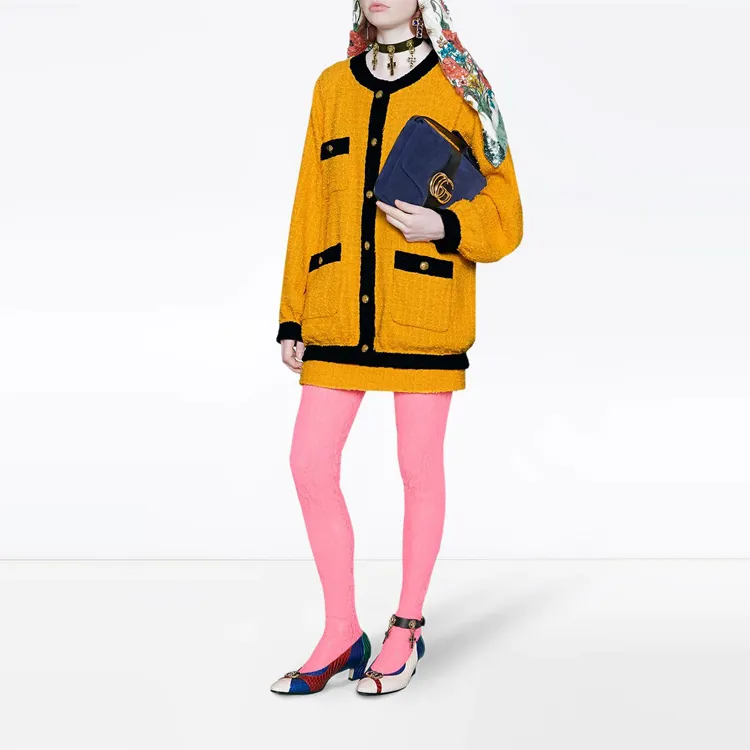 GUCCI SS20 Casual Short Skirts Women's Yellow-2