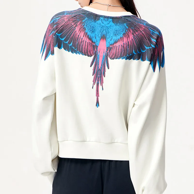 Marcelo Burlon X FILA FUSION Marcelo Burlon Collaboration Collection Sweatshirts Women's Limestone White-2