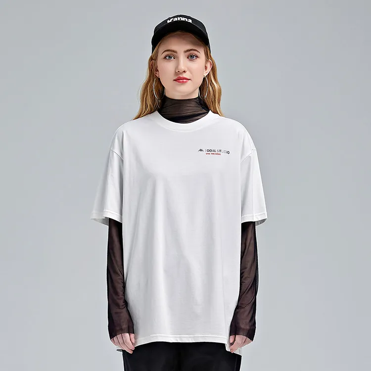 Kappa x Goalstudio Crew Neck Fitted Straight Short Sleeved T Shirt Unisex-2