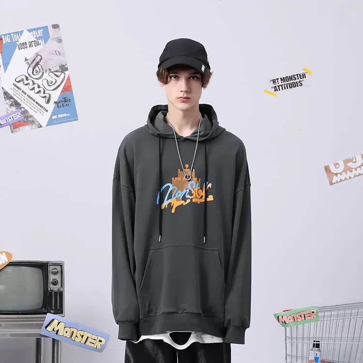 Bt Hooded Loose Fit Regular Sweatshirt Men's-2