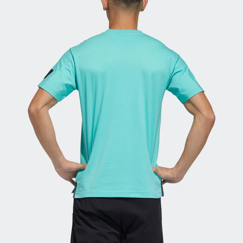 Adidas T-Shirts Men Teal-2