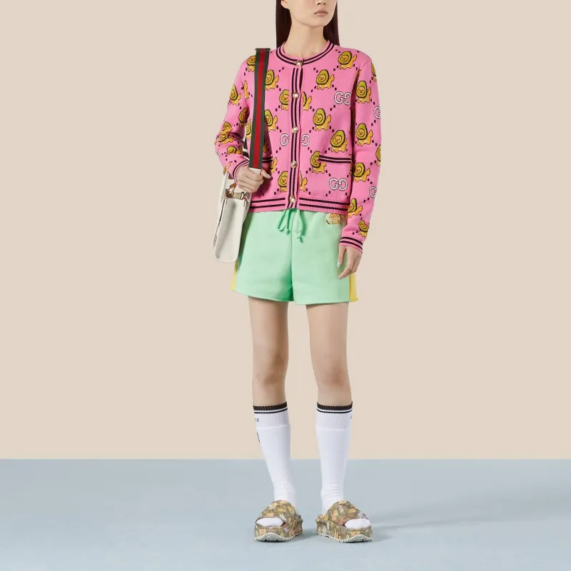 GUCCI Casual Shorts Women's Light Green-1