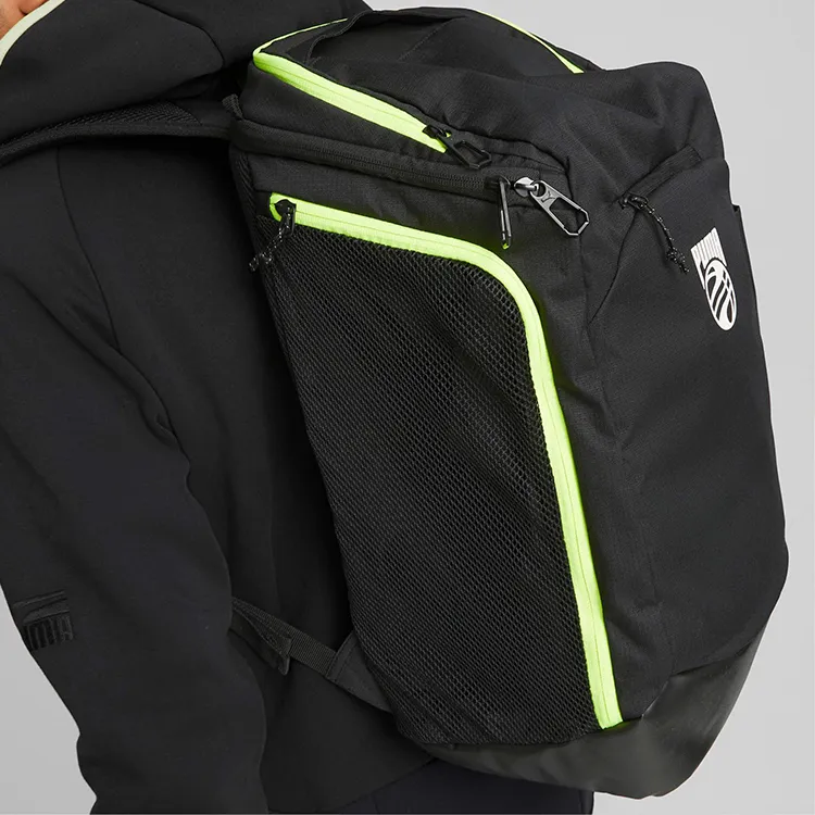 PUMA Fabric Basketball Bag Backpack Regular Unisex Black-4