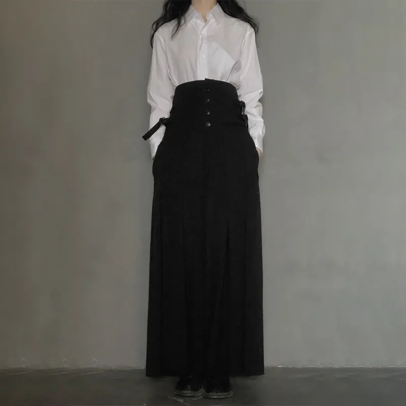 Yohji Yamamoto Casual Pants Women's Black-5