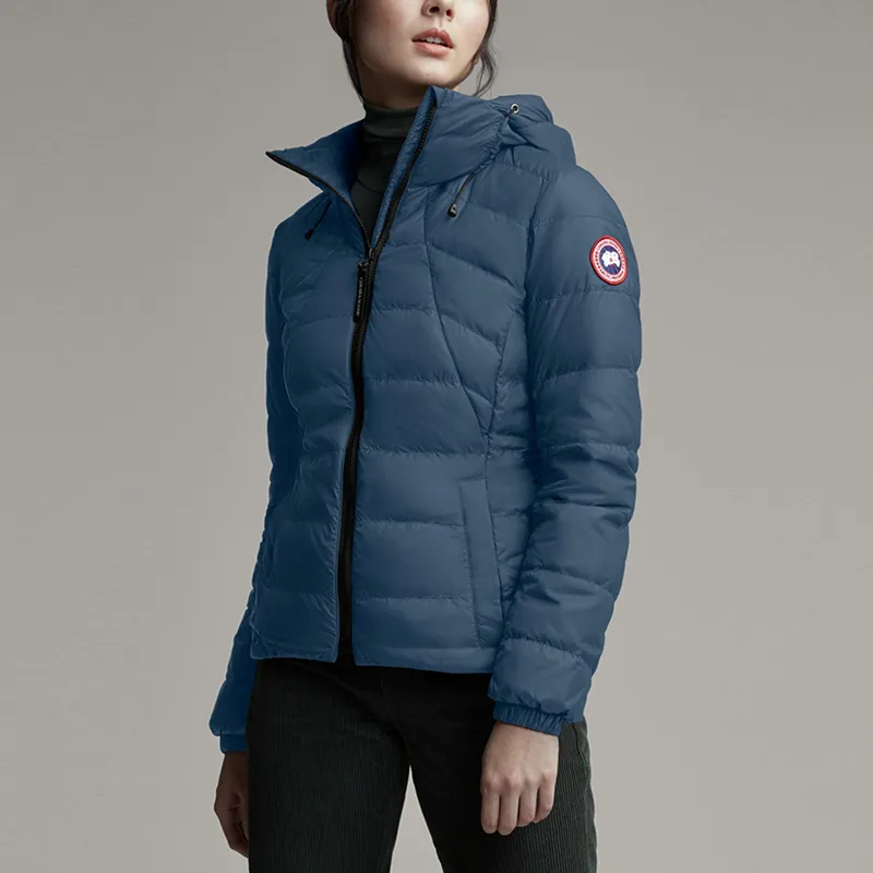 Canada Goose Abbott Series Down Jackets Women's Storm Blue-3