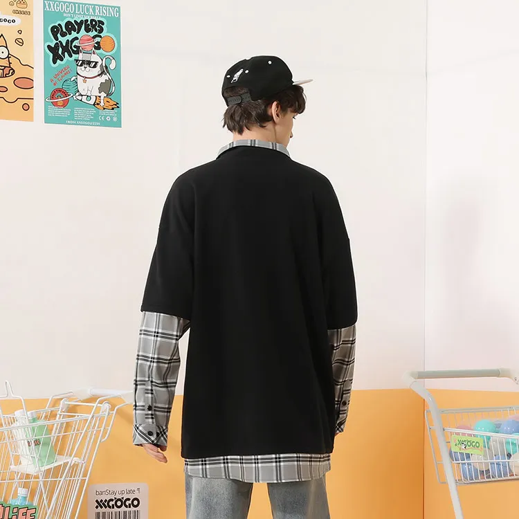 XXGOGO Stand Collar Loose Fit Sweatshirt Unisex-2