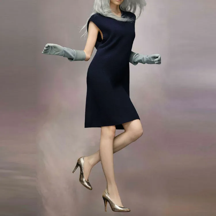 Maison Margiela V neck Sleeveless Dress-3