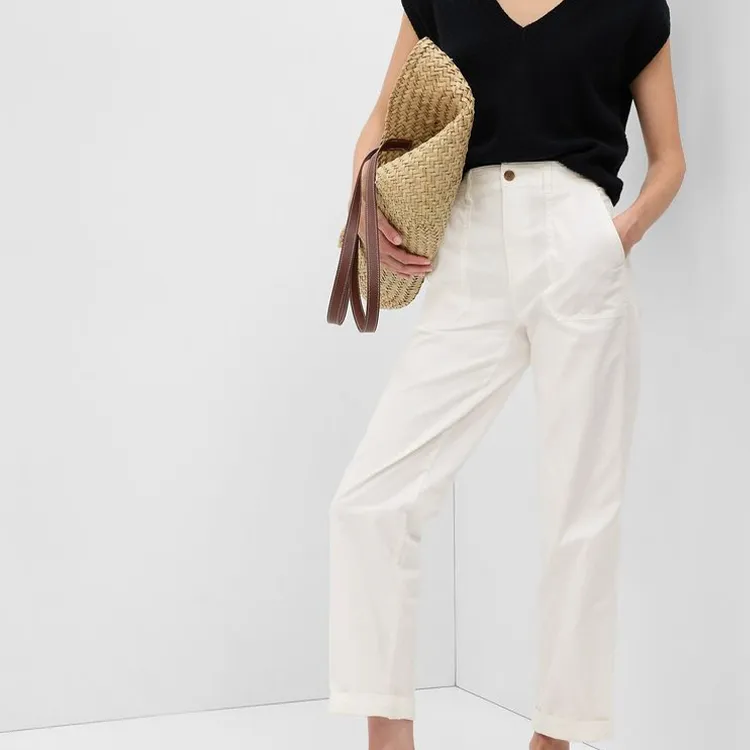 GAP Casual Pants Women's White-1