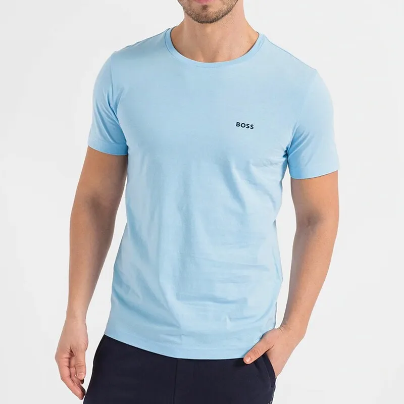 HUGO BOSS T Shirts Men Light Blue-2